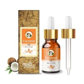 CRYSALIS Coconut (Cocos Nucifera) Oil|100% Pure & Natural Undiluted Carrier Oil Organic Standard For Skin & Haircare|Nourishes & Softens Skin, Improves Skin Appearance, Prevents Dry Hair-30ml
