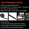 Heat Hose Fiberglass Wrap Shield Sleeve Wire Fuel Line Heat