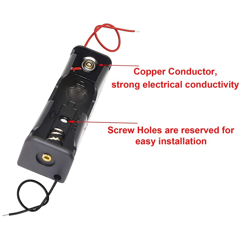 hrsyyl 10pcs Single AA Battery Holder 1x 1.5V AA Battery
