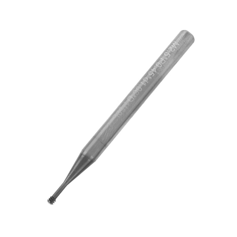 Milling Cutter Tungsten Steel Thread Carving Bit 3‑Tooth 60° CNC