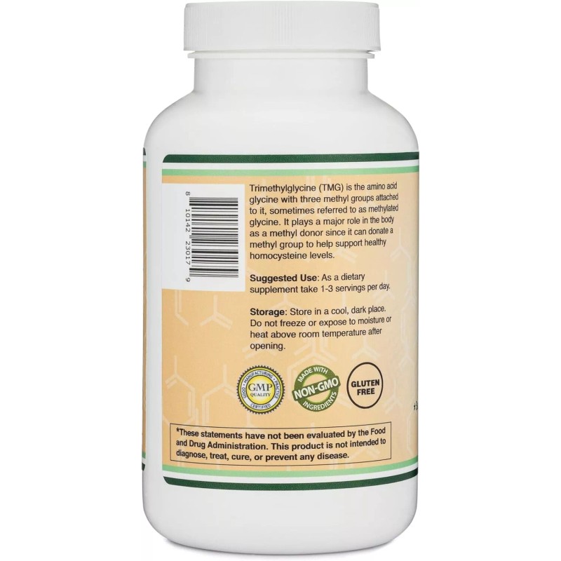 Double Wood Supplements TMG Trimethylglycine Supplement 1,000mg Per Serving, 180