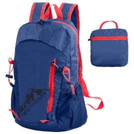 Rapidbok 20L Hiking Backpack, Ultralight Foldable Backpack, Travel Backpack, Small, Backpack, Waterproof, for Men and Women, Multifunctional Backpack for Travel, Hiking, Camping, Cycling (Navy Blue),