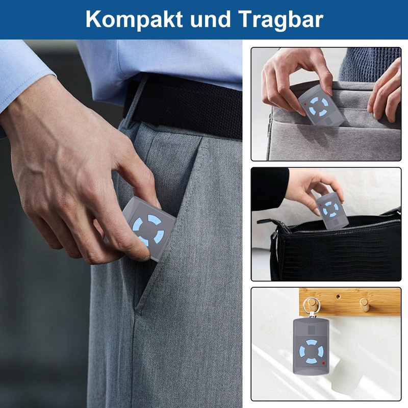 1 x Garage Door Handheld Transmitter for HSE2-868, HSM4-868, HS4-868,