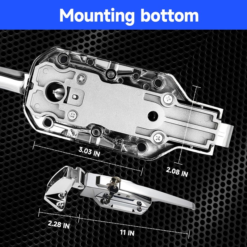 SZRUNZHU Walk in Cooler Door Closer,Freezer latches Commercial Handle,Push to