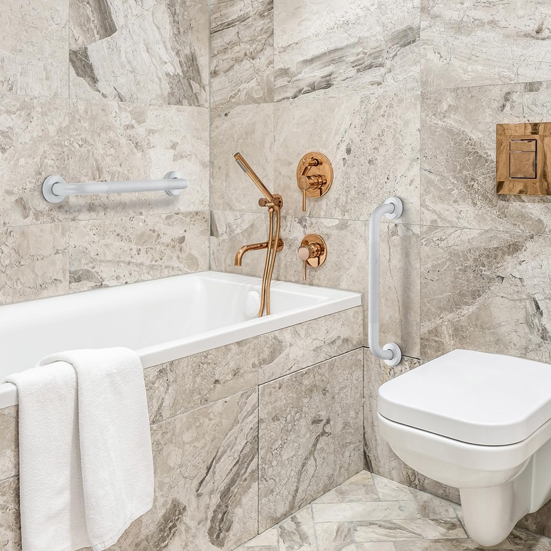 2 Pack Grab Bars for Shower Handle, 32 Inch Anti
