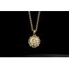 THE BLING KING Luxury Gold Plated Waterproof St Christopher Pendant