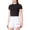 Champion Women's Legacy Colour Ground Logo Regular Shorts, White