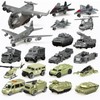 Frontoytall Military Vehicle Toy Set, 21-Piece Army Playset, Tanks, Fighter