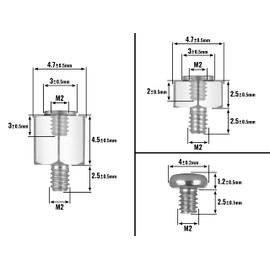 Poppstar screw set for M.2 SSD/NVMe mounting on motherboard