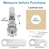 Pertinel Cam Locks Cabinet Locks Keyed Alike, 1-3/8'' (Length) Cylinder
