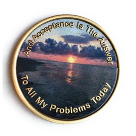 3 Pack Color AA Medallion Chip Set - Acceptance Fog Light Prayer Universe One Day at A Time