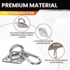 Aifeier ET 2 Sets 304 Stainless Steel Diamond Pad Eye