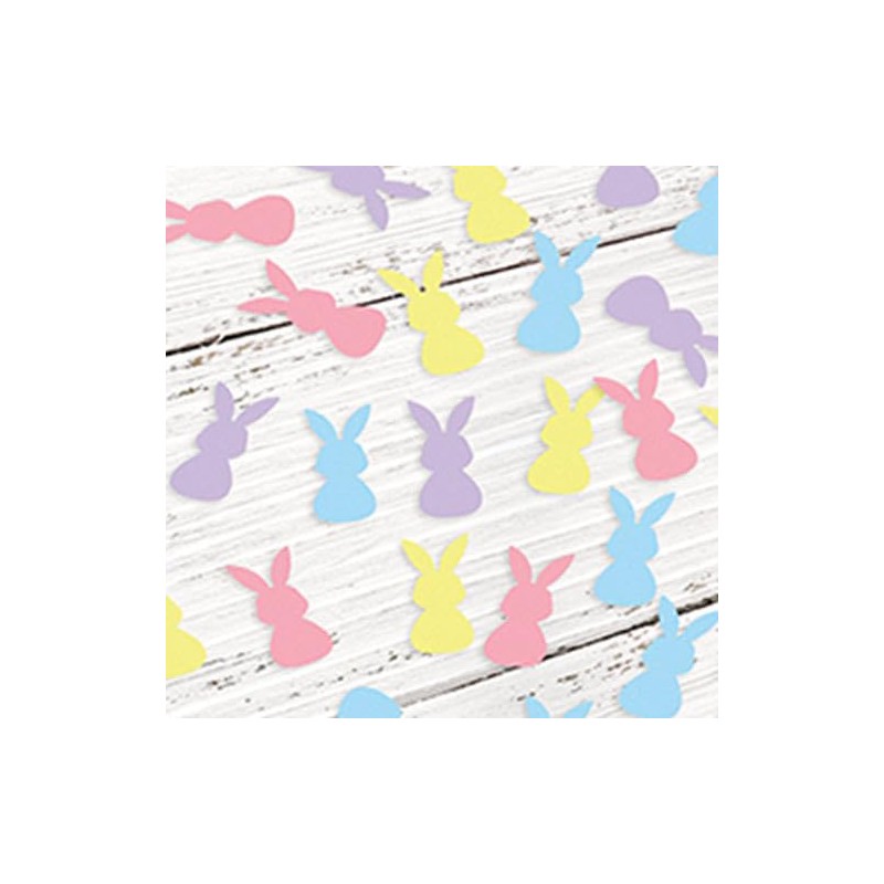 Easter Bunny Assorted Pastel Table Scatter Paper Confetti 20g