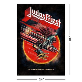 Judas Priest - Music Poster (Screaming For Vengeance) (Size: 24" x 36") (Clear Poster Hanger)