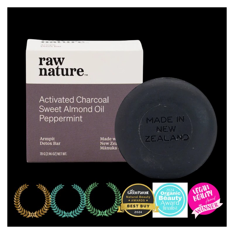 Raw Nature Armpit Detox Charcoal Soap Bar 70g