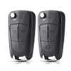 Car Remote Key Shell Case Flip Key Replacement Compatible with