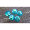 Unbranded 10 pcs. Aqua Blue Mermaid Fish Scales Dragon Cameo