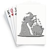 CafePress Silver Glittery Witch Standard Size Playing Cards
