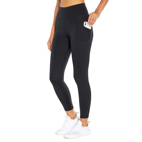 Zobha Women's Standard Easy High Rise Endurance Deluxe Pocket Legging,