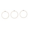 Tofficu 3pcs Bamboo Circle Embroidery Hoop for Cross Projects for