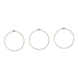 Tofficu 3pcs Bamboo Circle Embroidery Hoop for Cross Projects for Painting and Crafts Craft Frame for Creative Embellishment