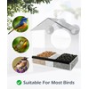 18x10x21cm Window Bird Feeder, House-shaped Bird Feeder Window with Wet