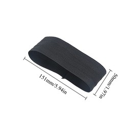 Pilikoll Pack of 20 Mourning Pile Bracelets, Black Funeral Bandages, Football Funeral Bracelet, Elastic Bracelet, Funeral Bandage, Elastic Foot Ball Bracelet