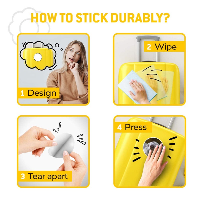 Vinyl Stickers (Set of 2) 7.5cm - Koala Bear Close