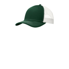 Port Authority Snapback Trucker Cap,Dark Green/ White,One Size