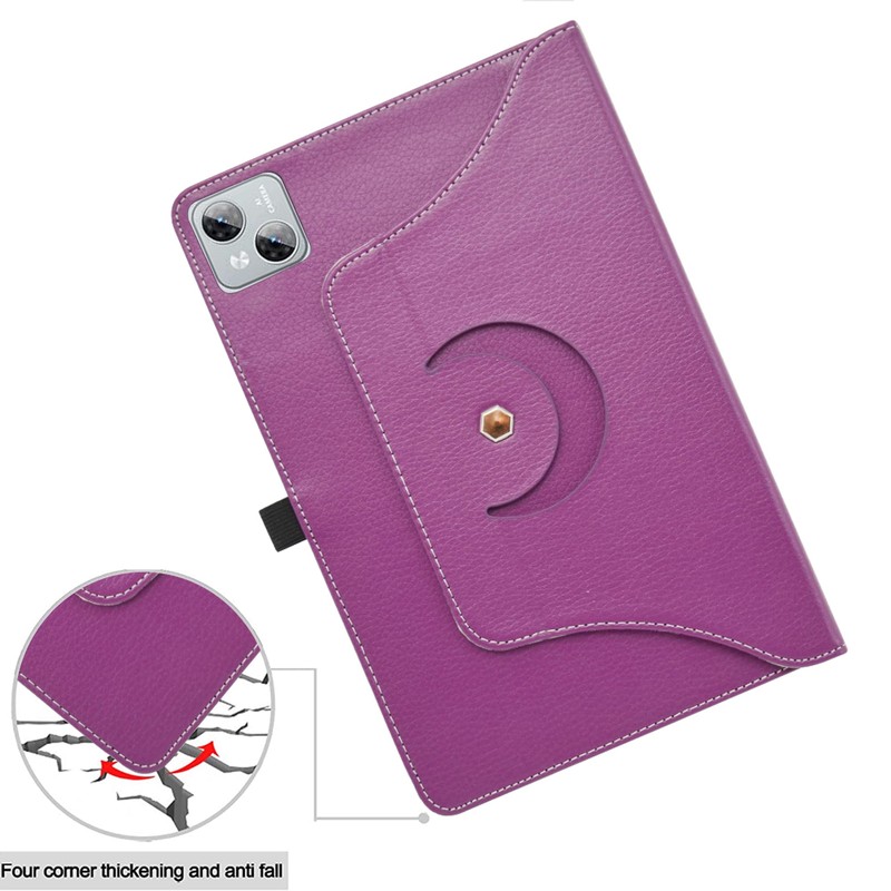 JRTAL Compatible with Doogee T10 Case, 360° Rotating Cover Faux