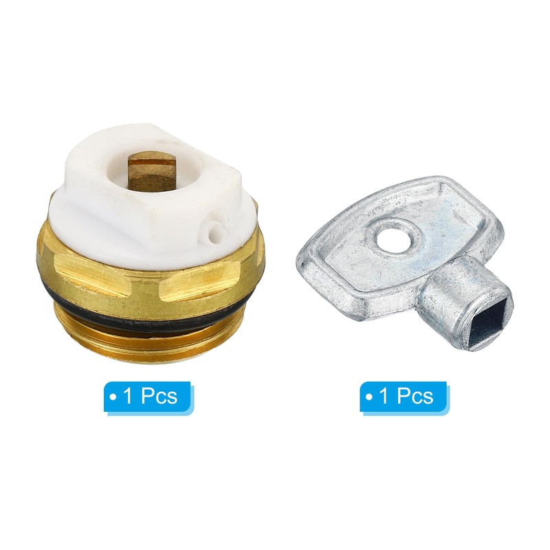 PATIKIL 1/2" BSP Male Thread Manual Radiator Air Vent Plug