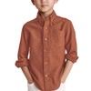 Boys' Long Sleeve Dress Shirts Classic Collared Button-Down Tshirt Solid