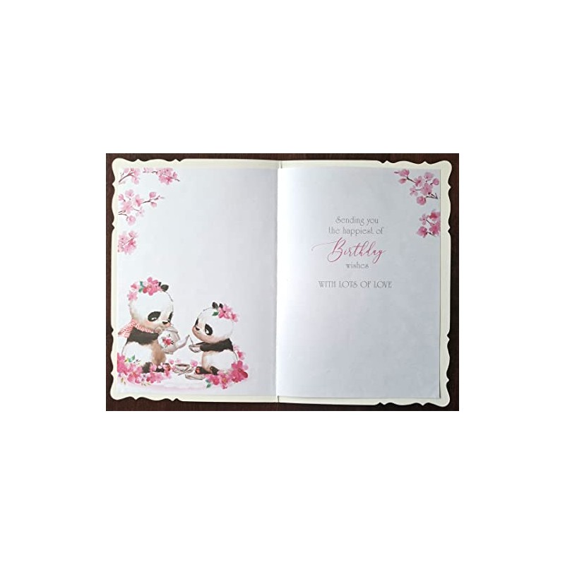 Wishing You A Happy Birthday. Cute Panda Bear Card