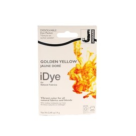 Jaquard IDYE Golden Yellow Fabric Dye for Natural Fabrics and Clothes - No Mess Sachet