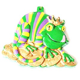 Jester King Lizard Mardi Gras Bourbon Street Mardi Gras Beads New Orleans Bayou Lousianna Animals Cajun Creole Party