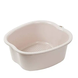 Foot Soak Tub Foot Soaking Bath Basin Large Foot Soaking Tub Foot Bath Spa Basin Foot Spa Massage Basin Foot Bath Bucket for Soaking Foot,Toe Nails, and Ankles,Pedicure Beige