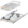 iPEGTOP 2 Pack Pull Out Cabinet Drawer Shelf Organizer, Extendable