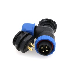 ZBLZGP Male Plug Female Socket Waterproof Connector IP68 Circular Plastic Aviation Power Cable Connector for Outdoor Lighting
