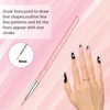 3 Pcs Nail Art Brushes Liner Tools for DIY Nail