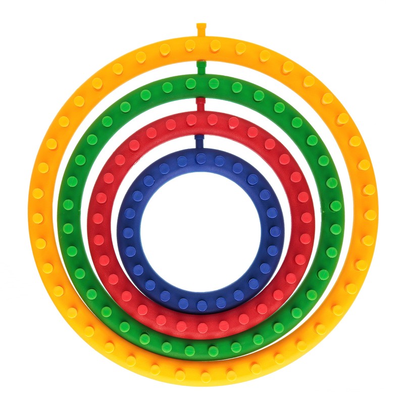 Quilted Bear Round Knitting Loom Set - Perfect for Making