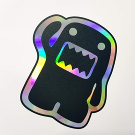 Folien-Zentrum - 2 x Domo Kun Oilslick Black 10.5 x 12 cm - High-Quality Car Tuning Sticker - OEM & JDM Car Sticker - Funny Stickers for Car - Car Sticker - Made in Germany (2)
