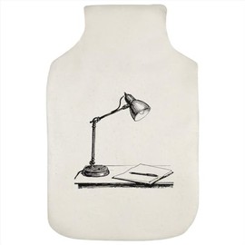 'Writers Desk Lamp' Hot Water Bottle Cover (HW00034558)