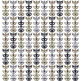 FEQO 200 Pieces Masquerade Masks Vintage Antique Venetian Masks for Men Women(Fox, Arrows, Peacock, Little Miss)