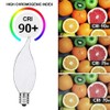 Jacqings Candelabra Flame Tip Frosted,Frosted Flame Tip Chandelier Light Bulb,