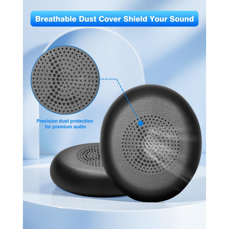 Replacement Earpads for Jabra Evolve2 65 (65MS 65UC USB)/Evolve2 40