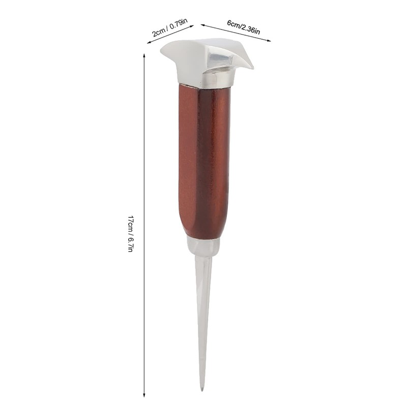 6.7 Stainless Steel Ice Axe with Wooden Handle, Quick Ice