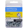 HILLMAN 35263 White Painted Hex Washer-Head Self-Piercing Screws (#7 x