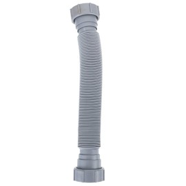 Drainage Pipe Sink Drain Connection Hose Double-Head Extension Fitting for Kitchen Restroom Flexible Tubing