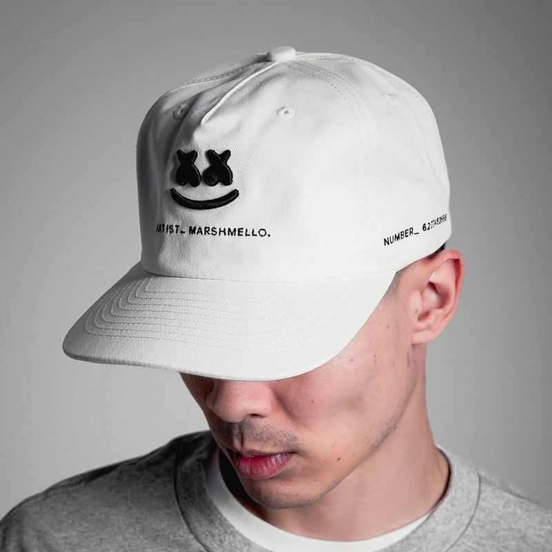 Marshmello - Mello Core Strapback - Adjustable, 5-Panel, Embroidered Smilr