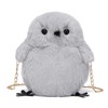 JHVYF Girls Cute Plush Crossbody Bag Hairy Chick Shoulder PursePlush